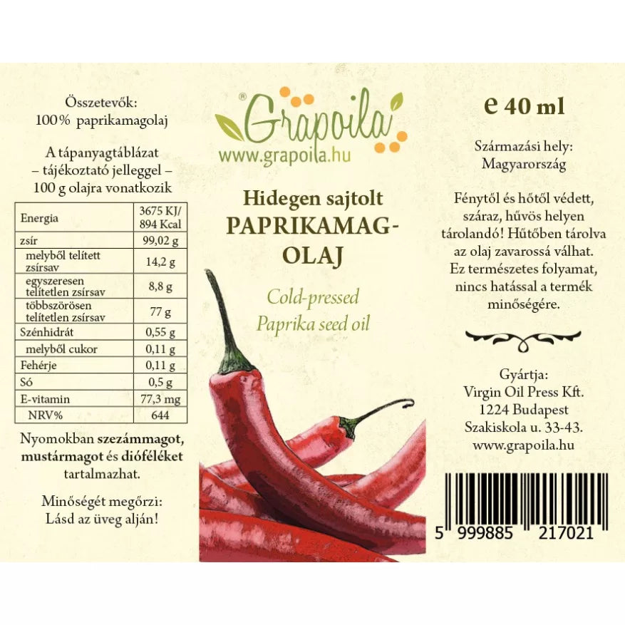 Grapoila olajválogatás 6X40 ml