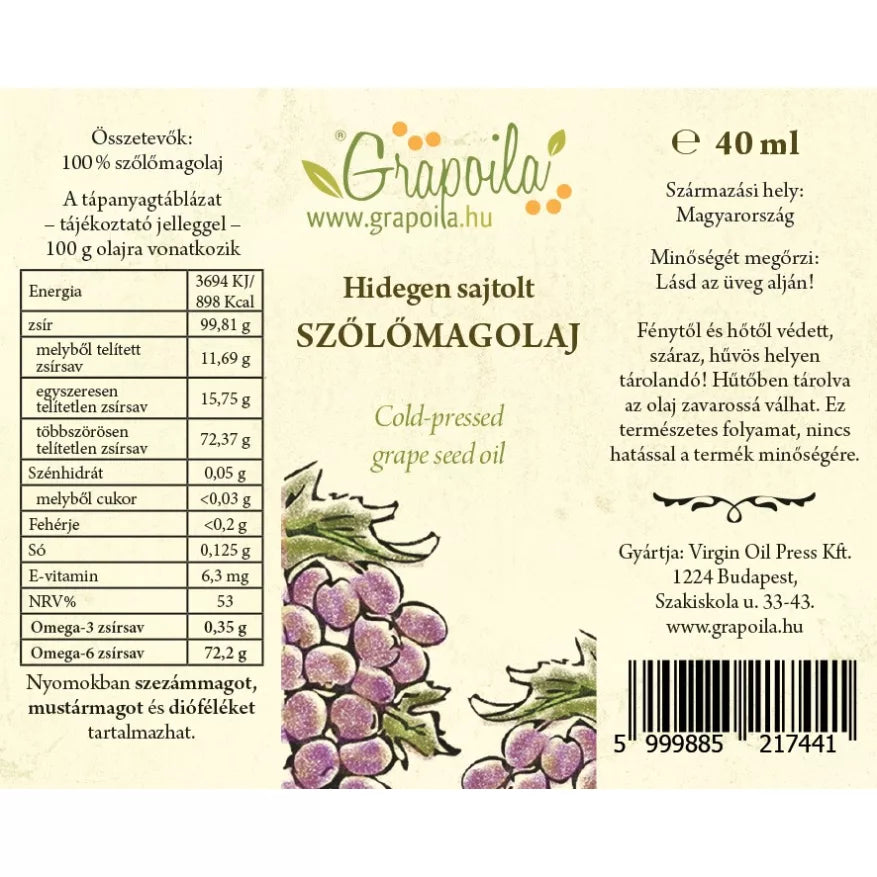 Grapoila olajválogatás 6X40 ml