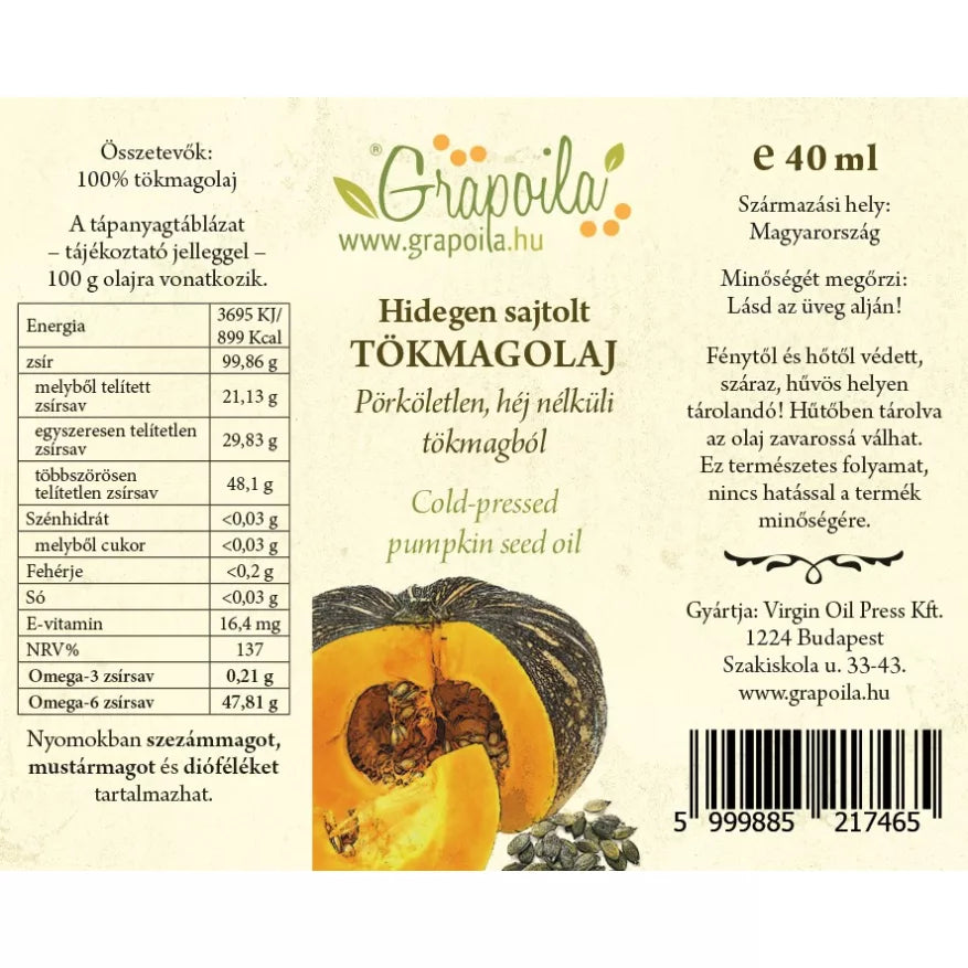 Grapoila olajválogatás 6X40 ml